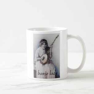 banjo lady coffee mug