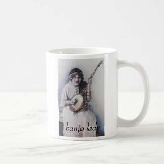 banjo lady coffee mug