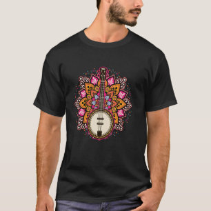 Banjo Mandala Music Genre Musician Country Music B T-Shirt