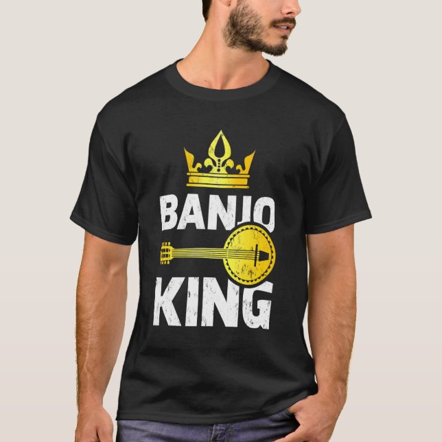 Banjo Music Banjo King T-Shirt (Front)