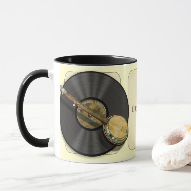 Banjo Music Mugs (With Donut)