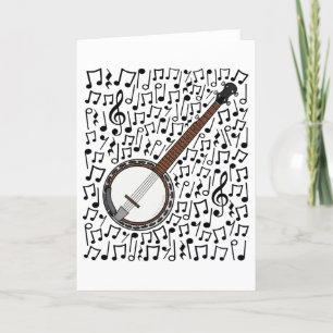Banjo Musical Notes Banjoist Folk Musician