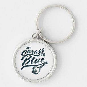 Banjo My Glass is Blue Keychain
