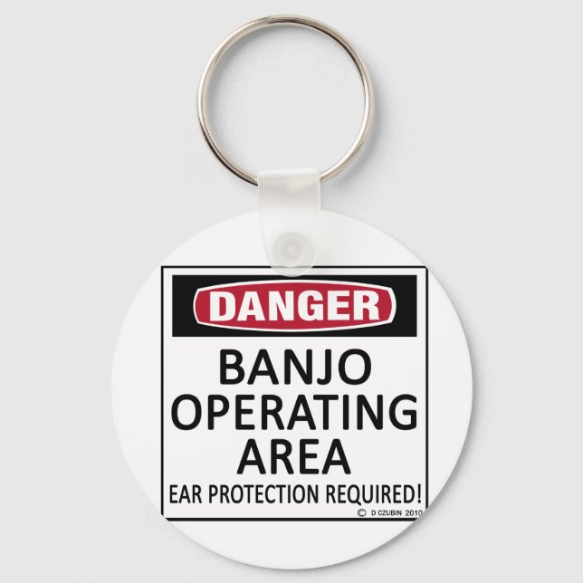Banjo Operating Area Keychain (Front)