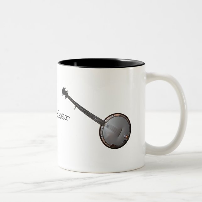 Banjo Picker Two-Tone Coffee Mug (Right)