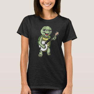 Banjo Picking Turtle Cute Terrapin Music Graphic 1 T-Shirt