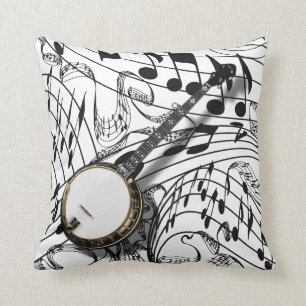 BANJO-PILLOW THROW PILLOW
