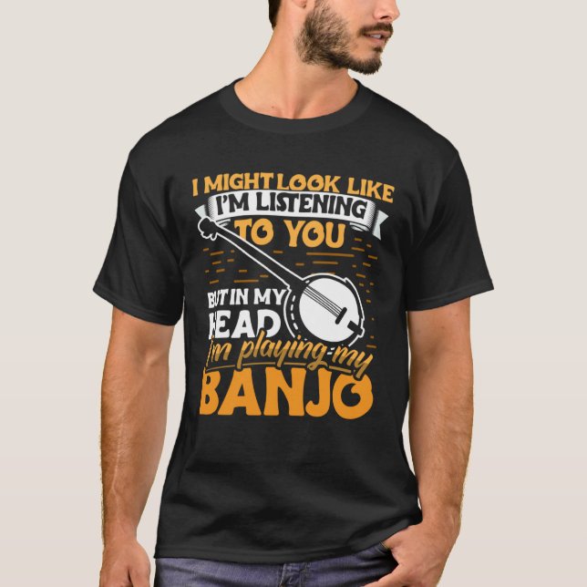 Banjo Player Apparel Instrument for Men Women T-Shirt (Front)