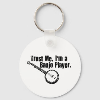 Banjo Player Keychain