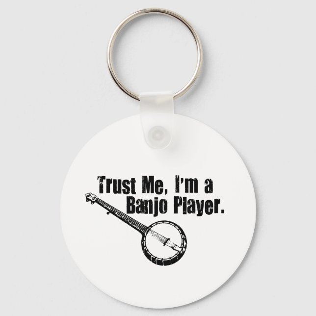 Banjo Player Keychain (Front)