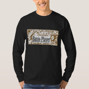 Banjo Player Men's dark long slleve T-Shirt