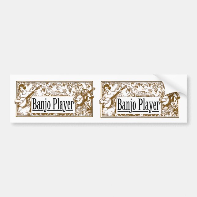 Banjo Player Stickers (Front)