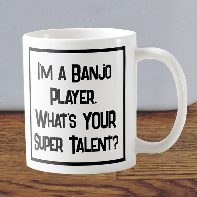 Banjo Player Super Talent. Coffee Mug (Creator Uploaded)