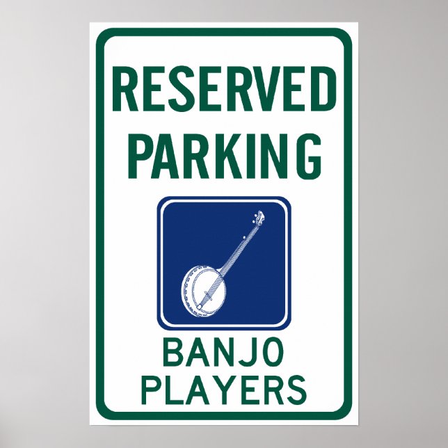 Banjo Players Parking Poster (Front)