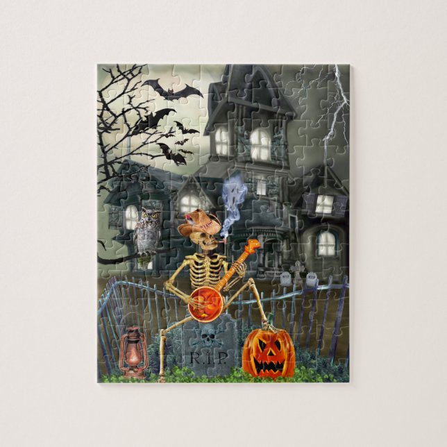 BANJO PLAYIN' BONES JIGSAW PUZZLE (Vertical)