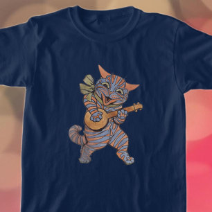 Banjo Playing Cat T-Shirt