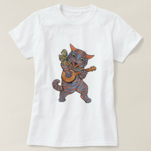 Banjo Playing Cat T-Shirt