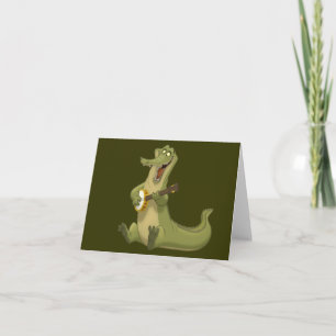Banjo-Strummin' Gator Note Cards