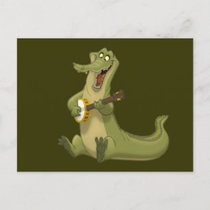 Banjo-Strummin' Gator Postcards
