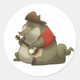 Banjo-Strummin’ Gator Stickers