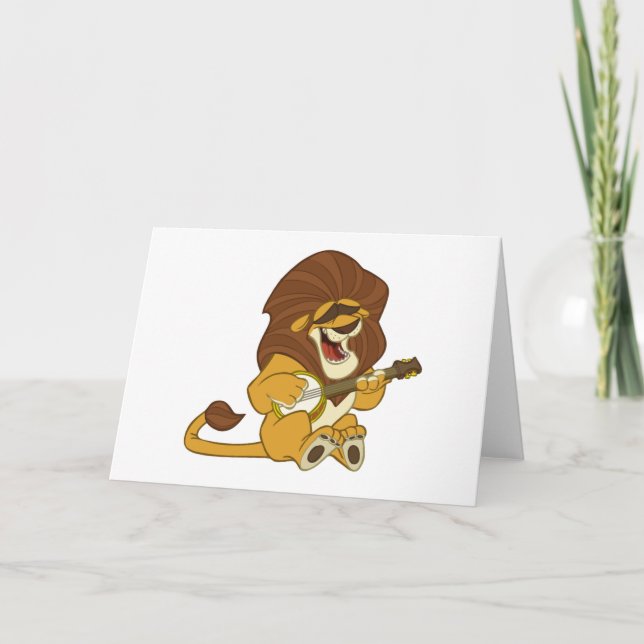 Banjo-Strummin’ Lion Card (Front)