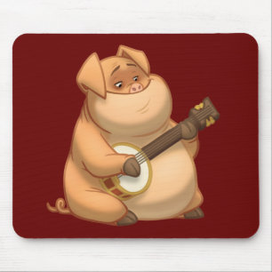 Banjo-Strummin' Pig Mousepad