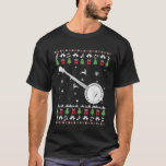 Banjo Ugly Christmas Banjo Player Santa Xmas T-Shirt<br><div class="desc">Banjo Ugly Christmas Banjo Player Santa Xmas</div>