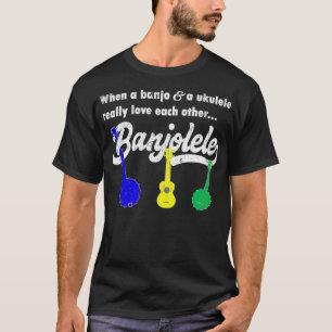Banjolele Banjo Ukulele Funny  T-Shirt