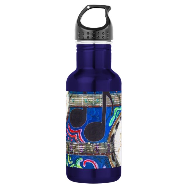 Banjos Customizable Water Bottle (18 oz) (Front)