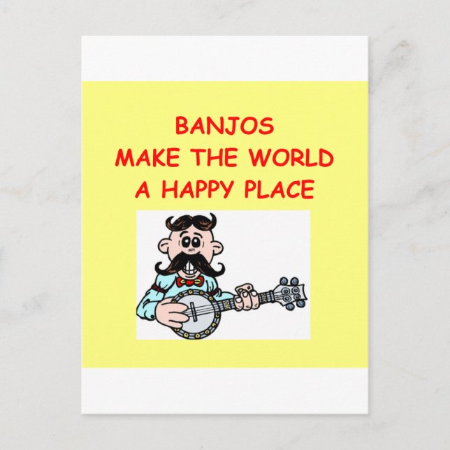 banjos postcard (Front)