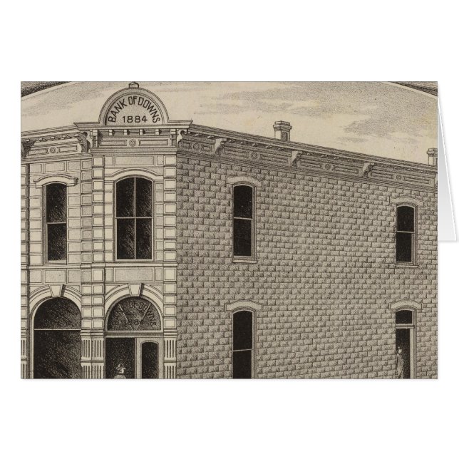 Bank of Downs, Huff Residences, Downs, Kansas (Front Horizontal)