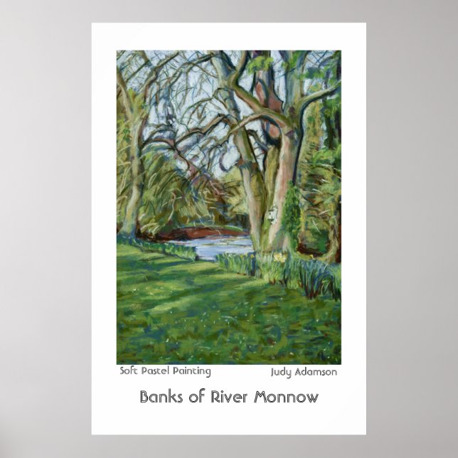 Bank of River Monnow, Allt yr Ynys: Poster/Print Poster (Front)