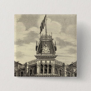 Bank of San Jose 2 Inch Square Button