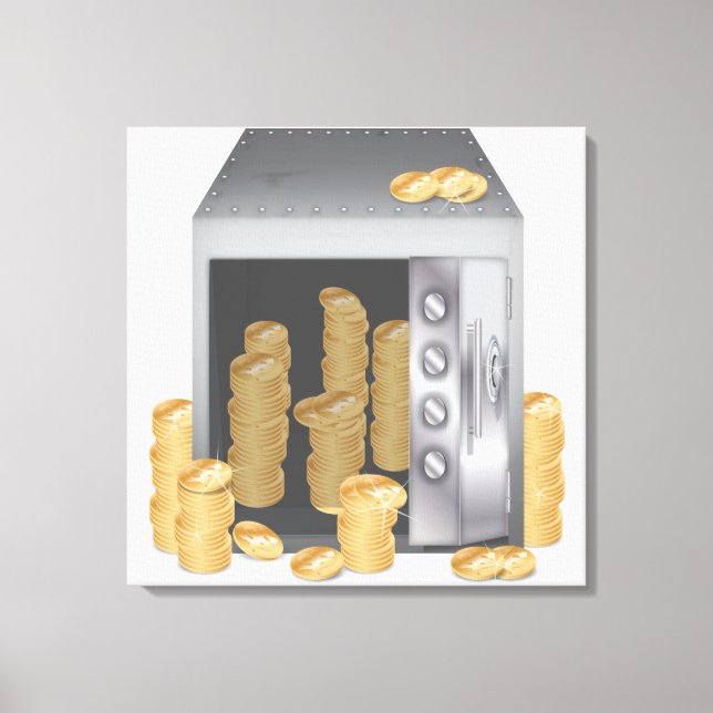 Bank Safe Canvas Print (Front)