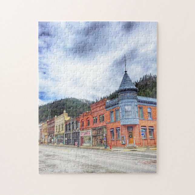Bank Street Wallace Idaho Jigsaw Puzzle (Vertical)