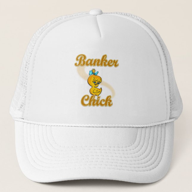 Banker Chick Trucker Hat (Front)