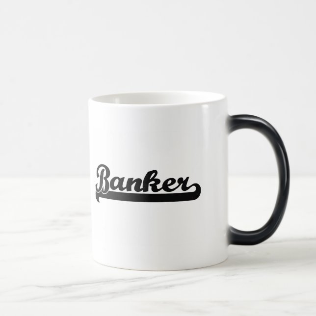 Banker Classic Job Design Magic Mug (Right)