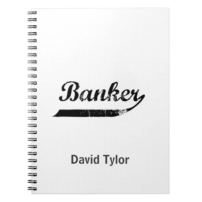 Banker typography notebook (Front)