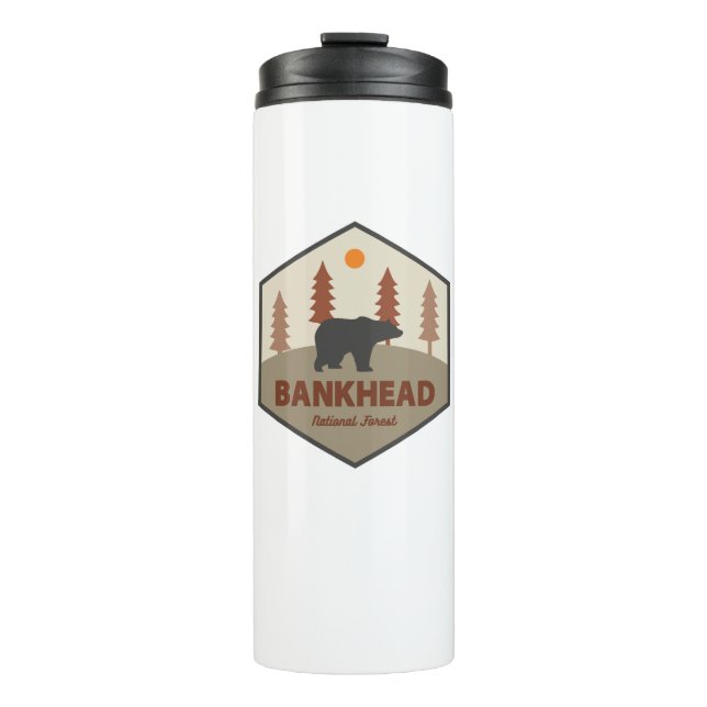 Bankhead National Forest Alabama Bear Thermal Tumbler (Front)