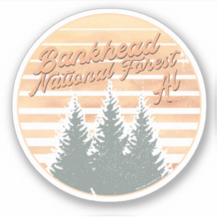 Bankhead National Forest Vintage Treeline Sticker