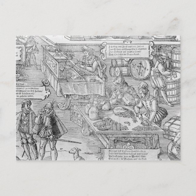 Banking Scene Postcard (Front)