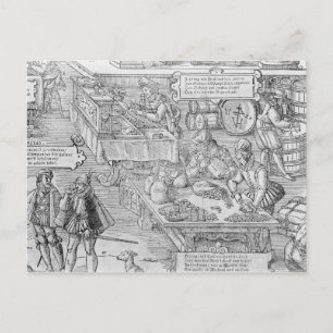 Banking Scene Postcard
