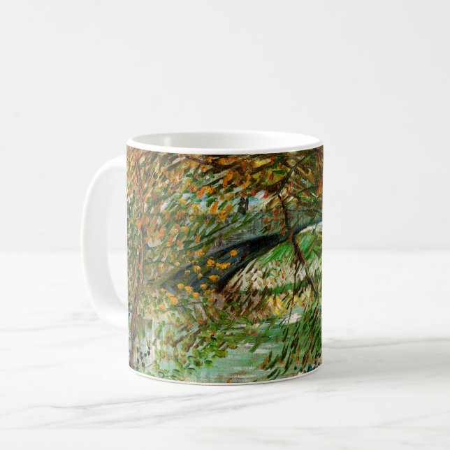 Banks of Seine, Pont de Clichy by Vincent van Gogh Coffee Mug (Front Left)