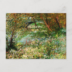 Banks of Seine, Pont de Clichy by Vincent van Gogh Postcard