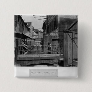Banks of the Bievre 2 Inch Square Button