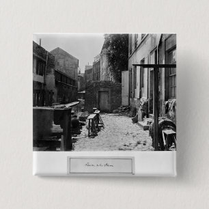 Banks of the Bievre, Paris, 1858-78 2 Inch Square Button