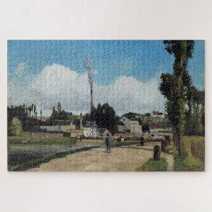 Banks of the Oise at Pontoise by Camille Pissarro Jigsaw Puzzle