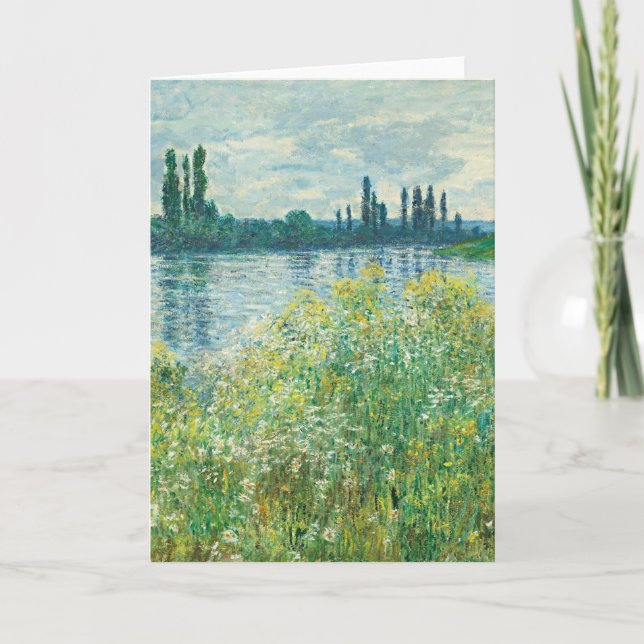 Banks of the Seine River by Monet Card (Front)