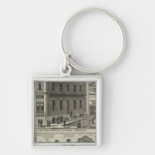 Banks, Residence, Hull House, Smith Centre, Kansas Keychain