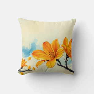 Banksia Boomerang Beach Chase Pollen Pastel Throw Pillow